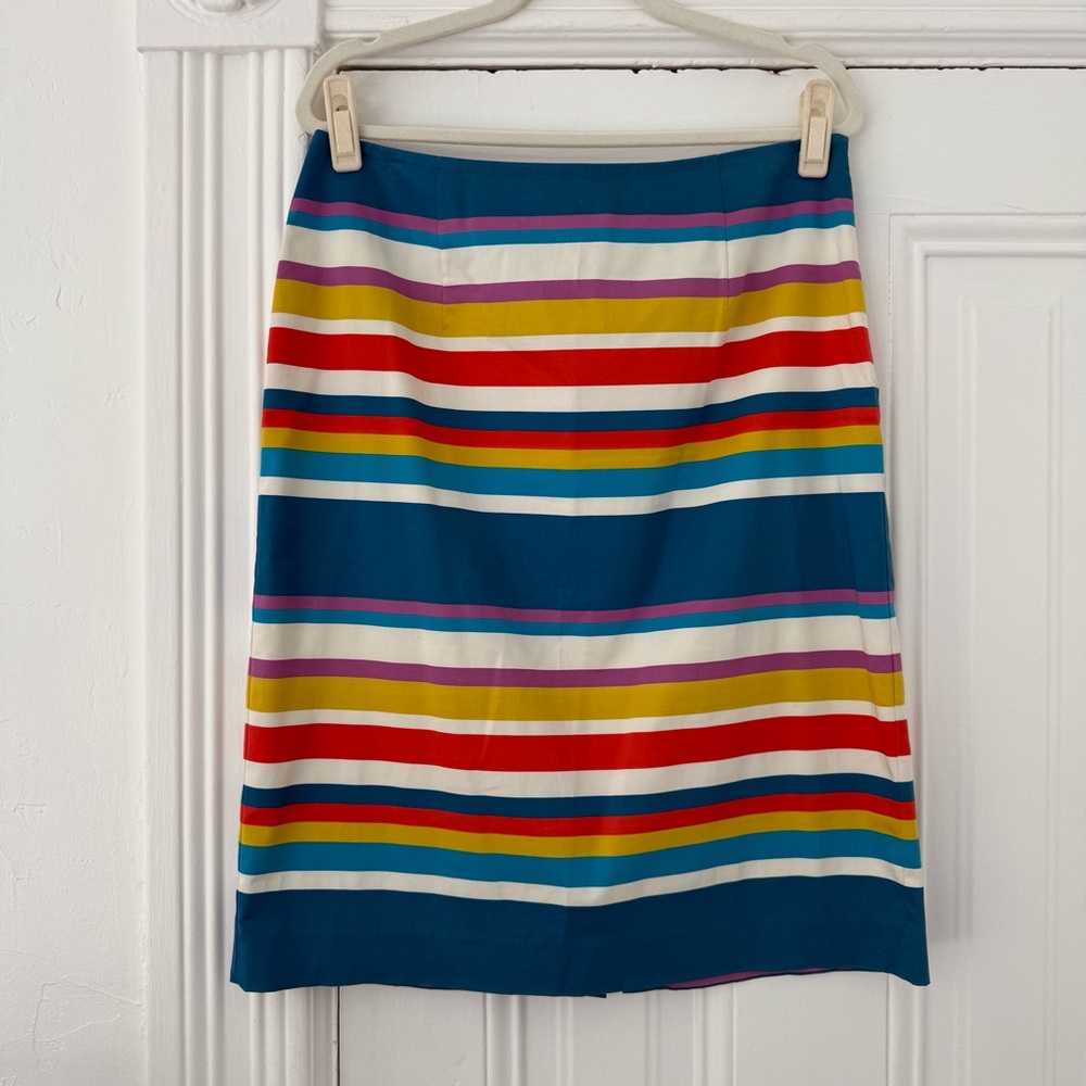 Boden Multicolor Striped Pencil Skirt